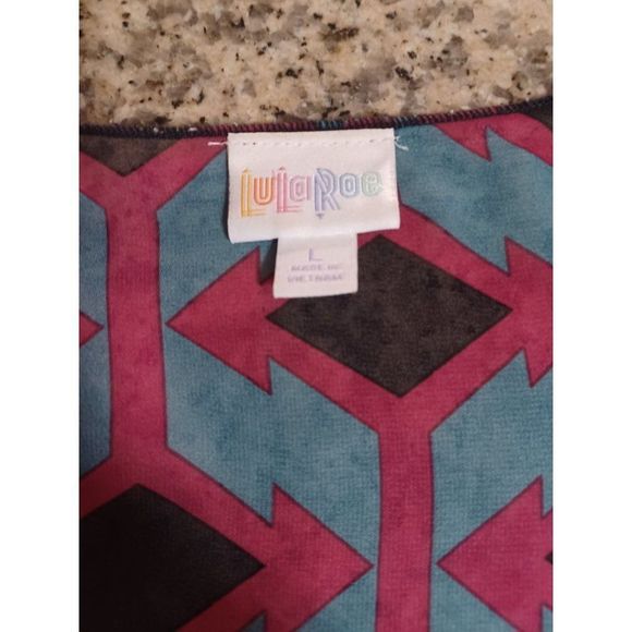 LuLaRoe Open Lightweight Flowy Cardigan Coverup with Fringe and Drape Cascading - Picture 4 of 5